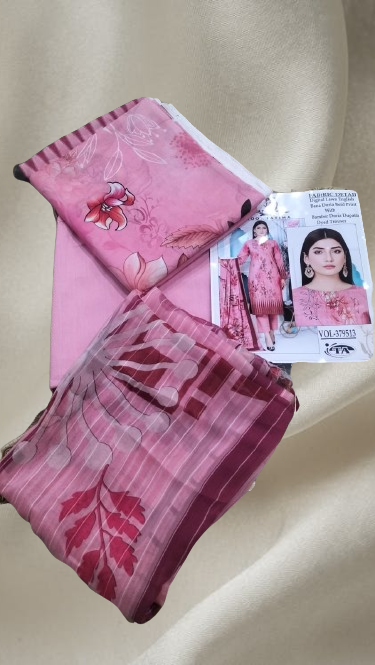 Lawn Dress With Chiffon Duppata