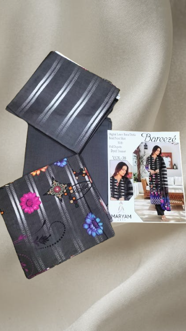 Lawn Bana Doria With Manar Dupatta