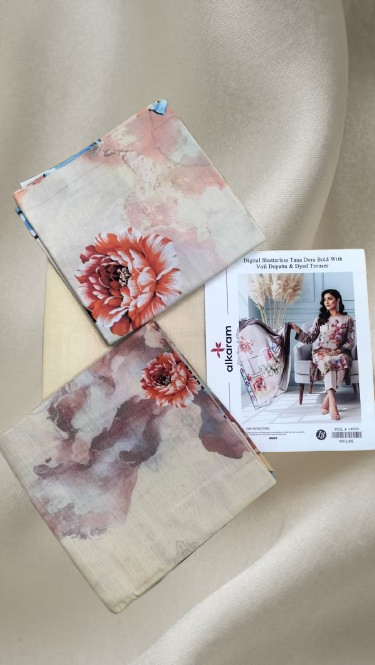 Lawn Dress With Lawn Dupatta