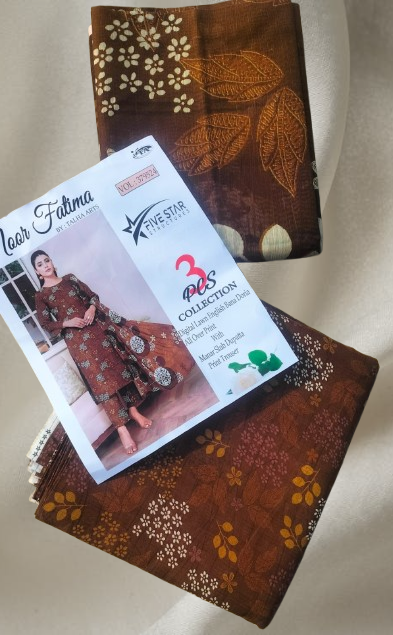 Lawn All Over Print With Manar Dupatta