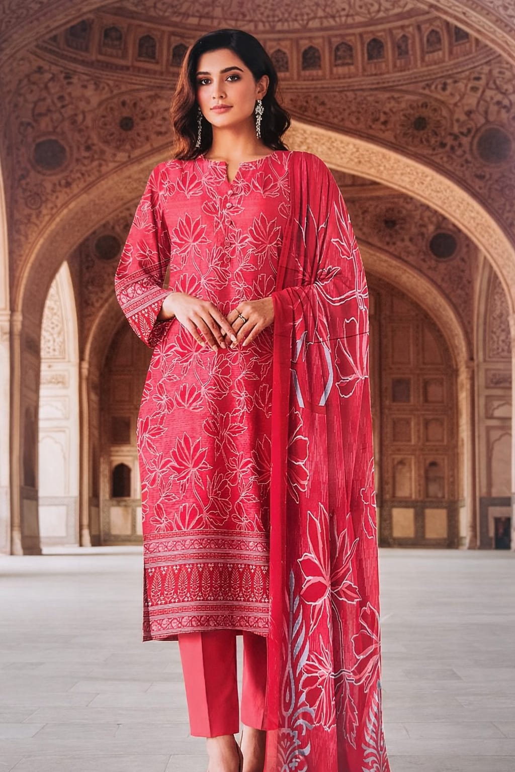 Lawn Bana Doria With Manar Dupatta