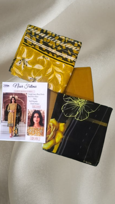 Lawn Bana Doria With Manar Dupatta