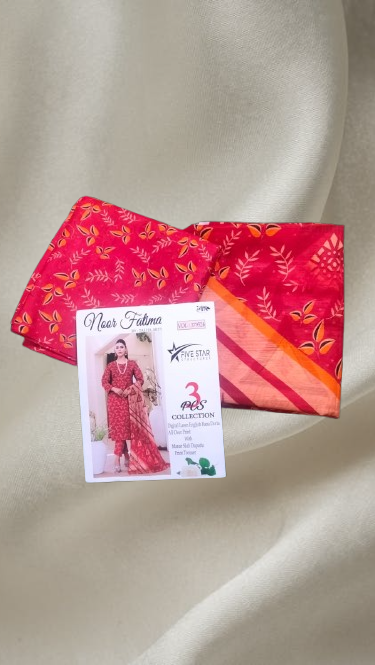 Lawn All Over Print With Manar Dupatta